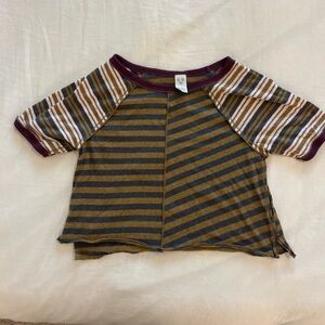 We The Free Multicolor Striped Tee